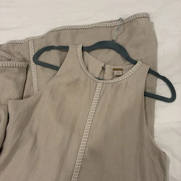 Magaschoni Linen Sleeveless Midi Maxi Dress - Picture 4 of 6